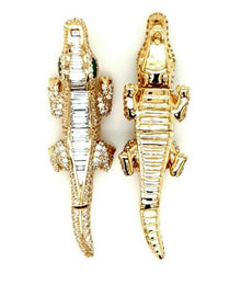Dangling Crocodile Earring