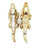 Dangling Crocodile Earring