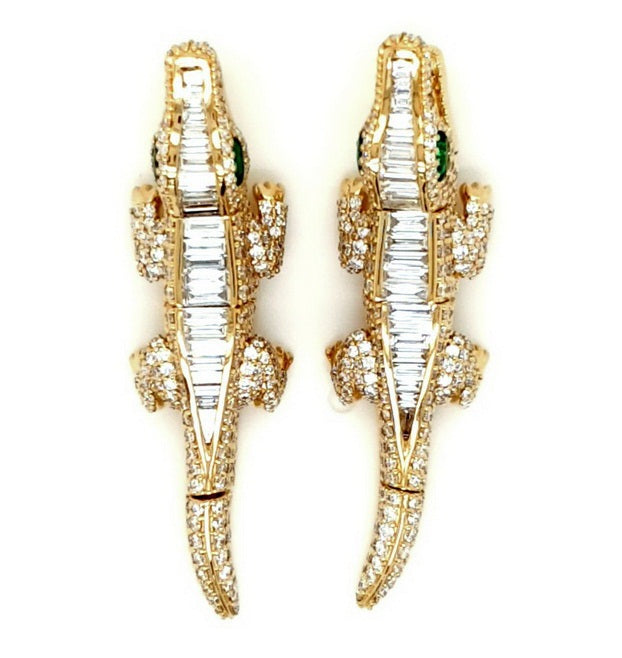 Dangling Crocodile Earring