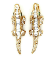 Dangling Crocodile Earring
