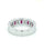 Valentines - Alternating Ruby and Diamond Half Band
