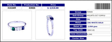 Emerald and Sapphire Focus Ring