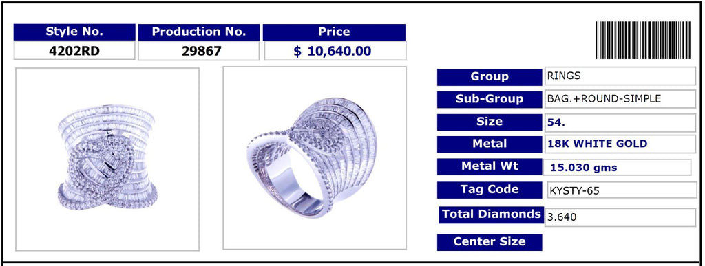 Channel Baguette Diamond Heart Ring
