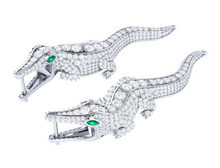 Swimming Crocodile Earring