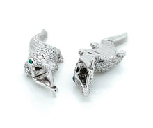 Swimming Crocodile Earring