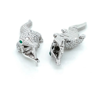 Swimming Crocodile Earring