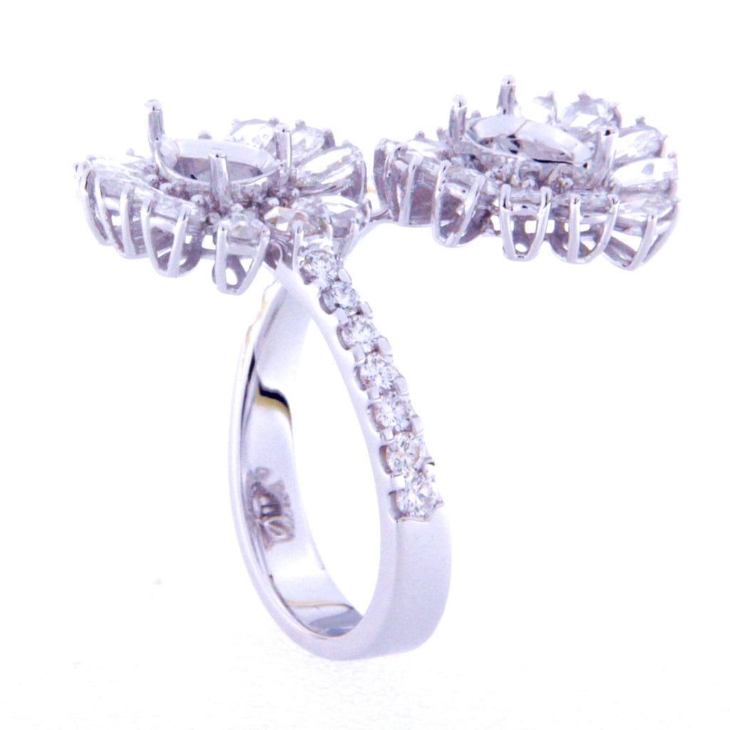 Ruby Adorned Twin Ring