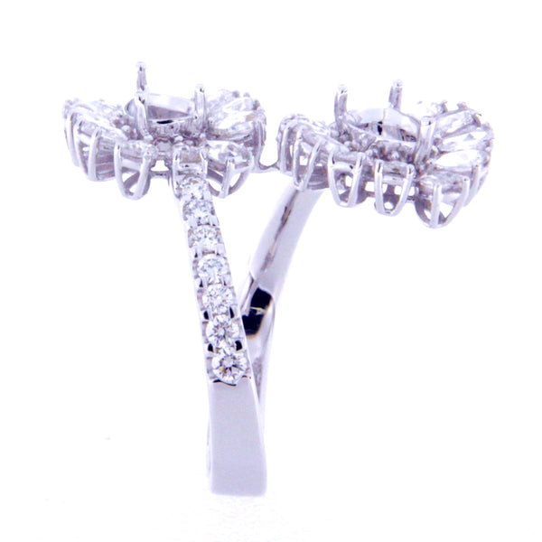 Ruby Adorned Twin Ring