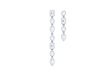 Asymmetrical Chic Diamond Earrings