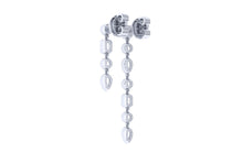 Asymmetrical Chic Diamond Earrings