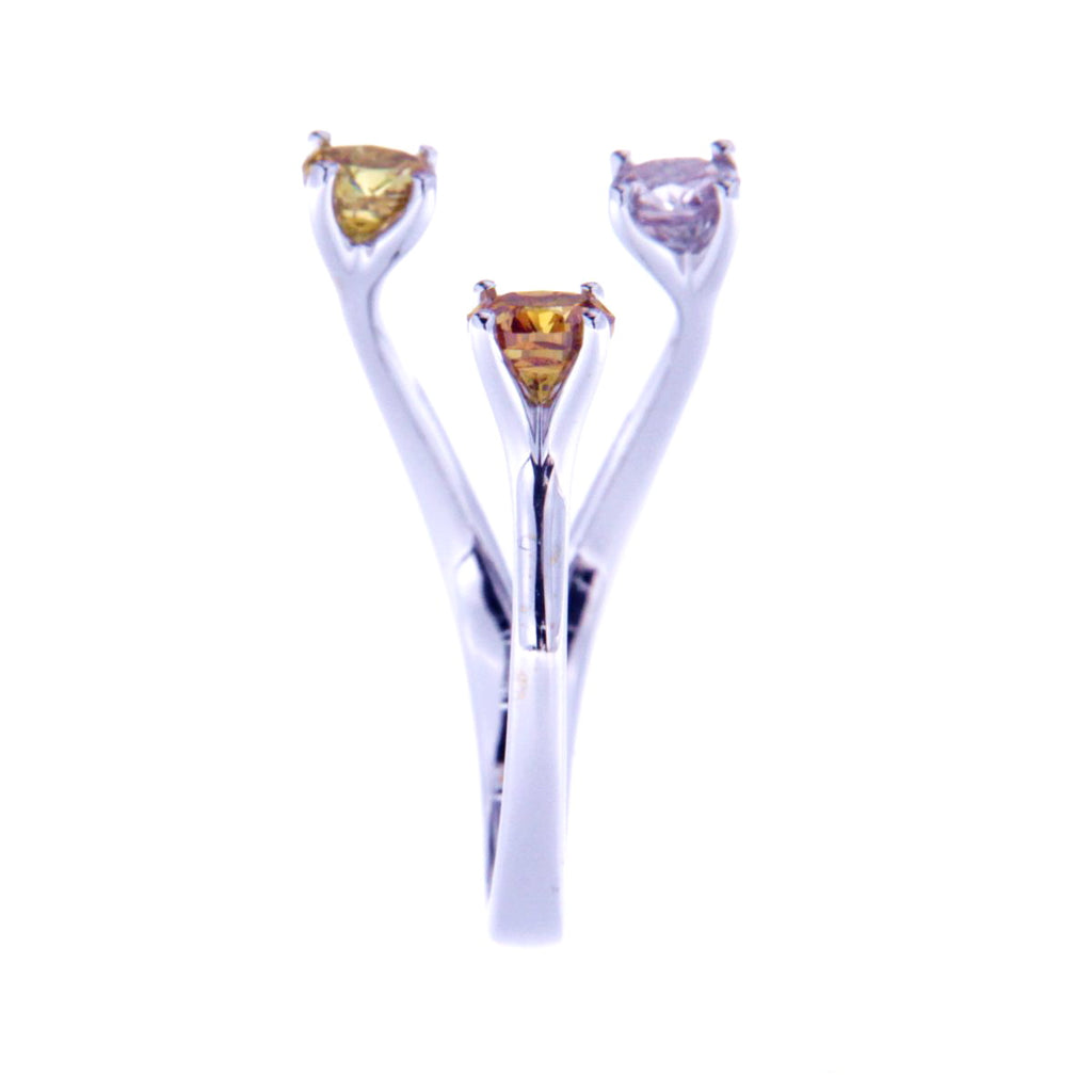 Fancy Color Diamond Ring - Coral Collection