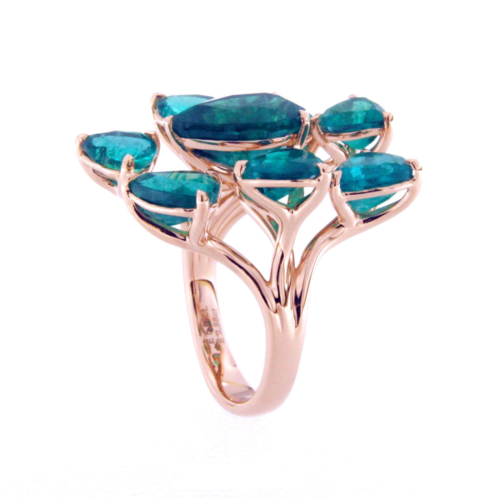 Encompassing Emerald Hearts - Coral Collection