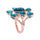 Encompassing Emerald Hearts - Coral Collection
