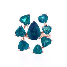 Encompassing Emerald Hearts - Coral Collection