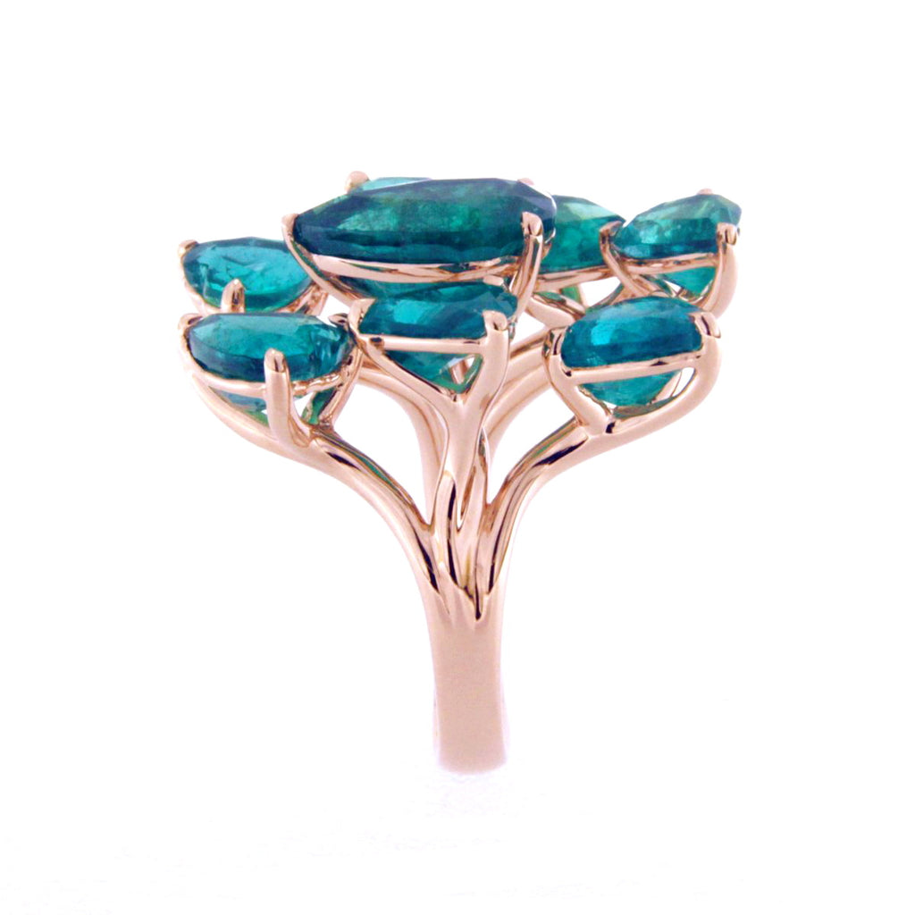 Encompassing Emerald Hearts - Coral Collection