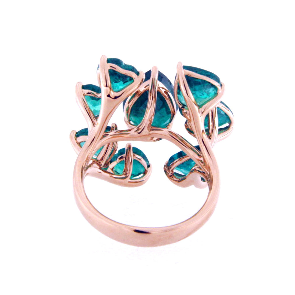 Encompassing Emerald Hearts - Coral Collection