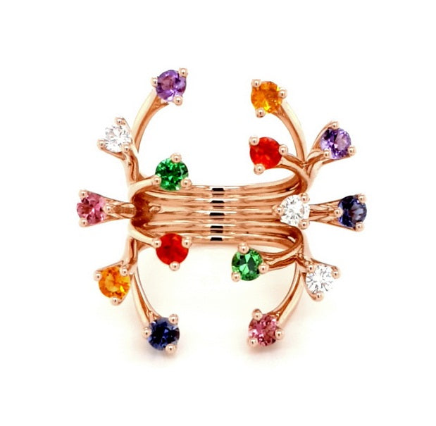 Semi-precious Stone Statement - Coral Collection