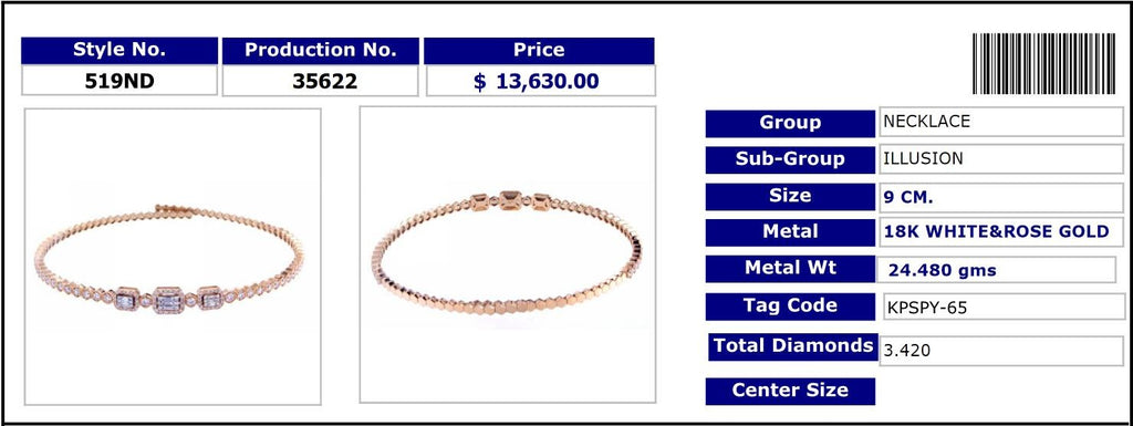 Illusion Channel Necklace