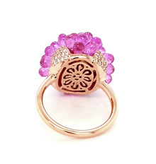 DANCING PINK SAPPHIRE BRIOLETTE RING