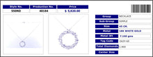 IZZY Baguette & Round Diamond Necklace 550ND40184
