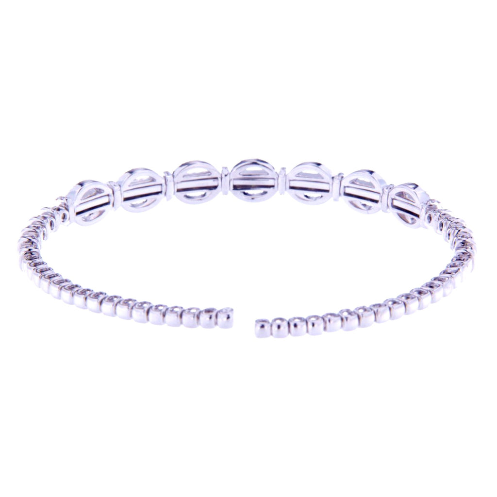 ITALIAN YELLOW - WHITE DIAMOND BANGLE