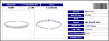 Italian Yellow & White Diamond Bangle