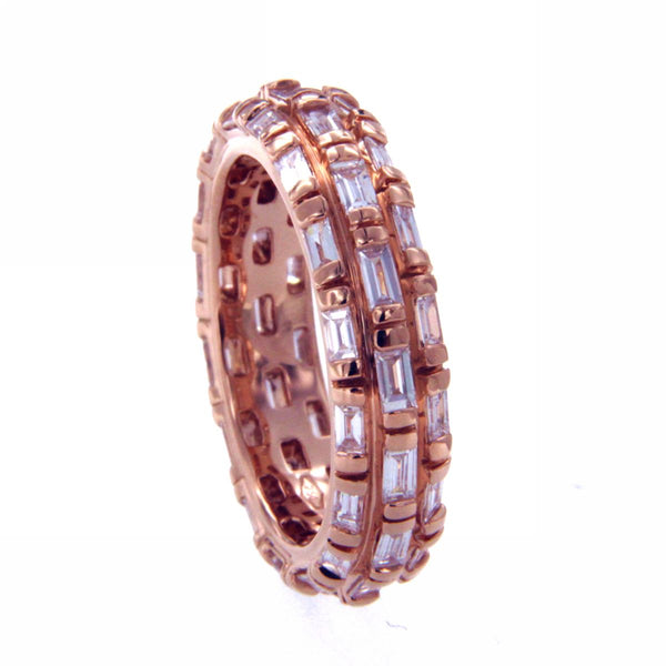 BAGUETTE DIAMOND FULL BANDS RING