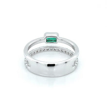 Classic Emerald Dual Ring