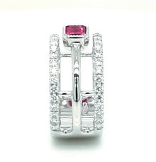 Trifecta Ruby and Diamond Band