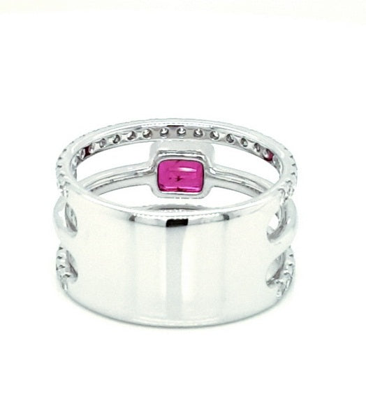 Trifecta Ruby and Diamond Band