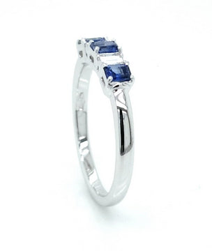 Elegant Tri-Sapphire Ring