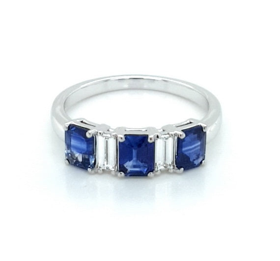 Classic Sapphire and Diamond Ring
