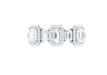Glittering Trio Diamond Ring