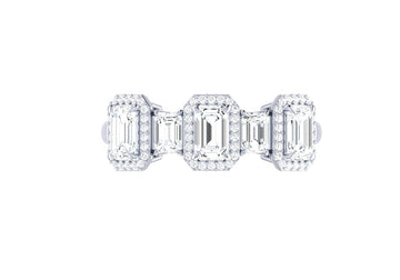Glittering Trio Diamond Ring