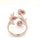 Dazzling Haloed Rubies - Coral Collection