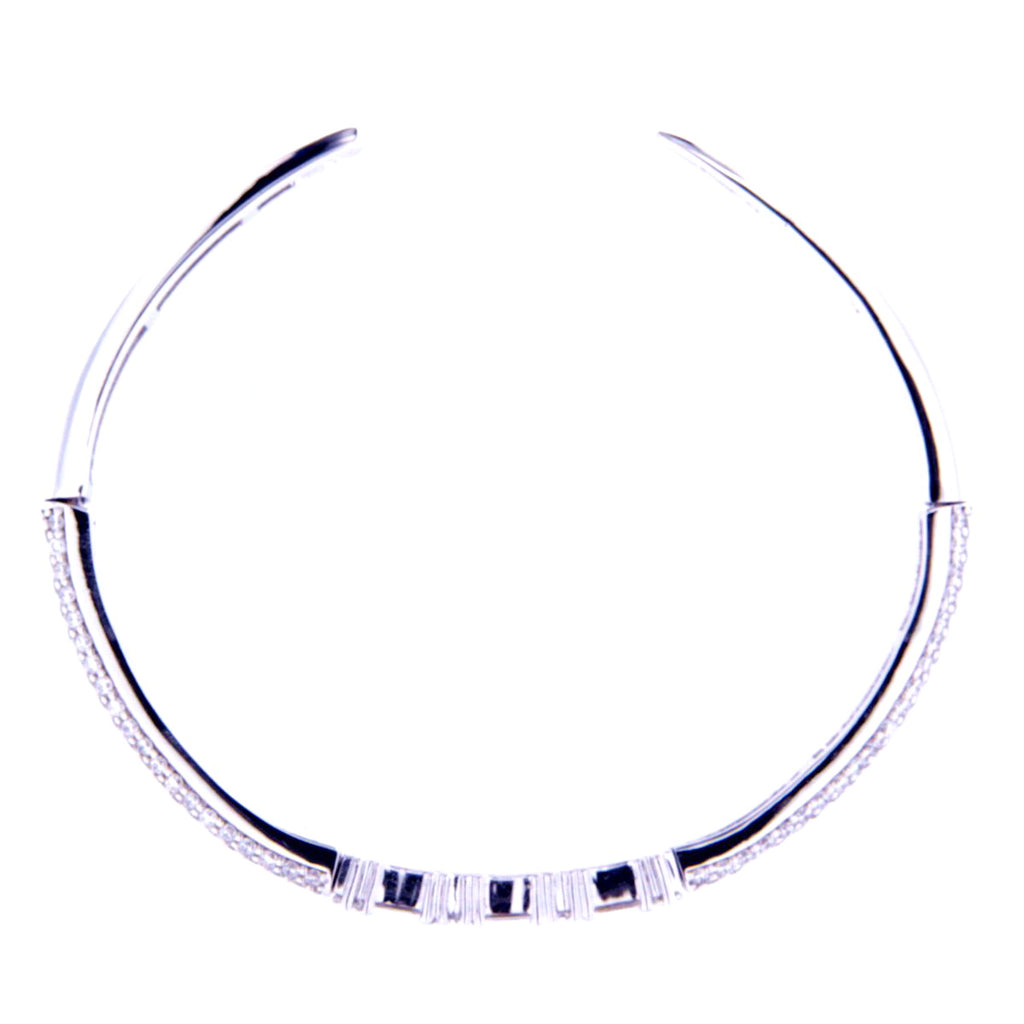 ITALAN WHITE DIAMOND BANGLE