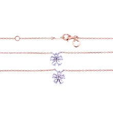 FLORAL DOUBLE STACK ROSE GOLD NECKLACE