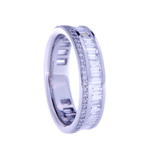 BAGUETTE&ROUND DIAMOND FULL BANDS RING