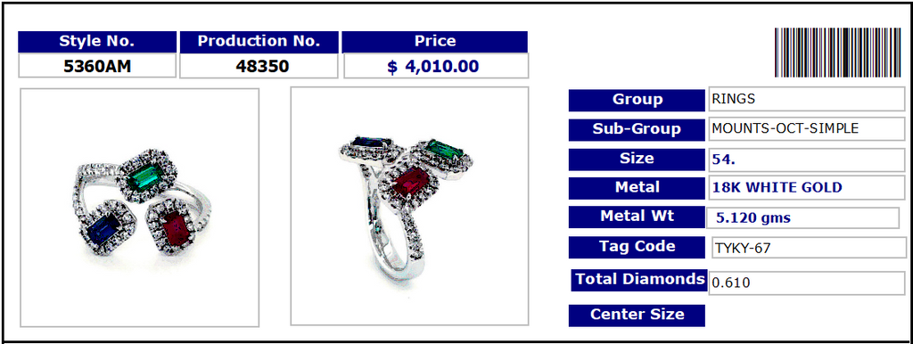 Triple Glam Big Three Ring