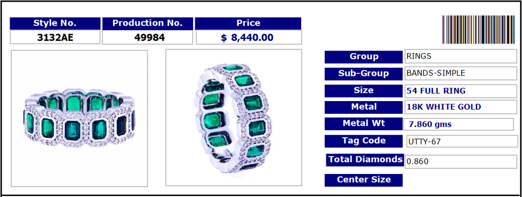 Haloed Emeralds Band