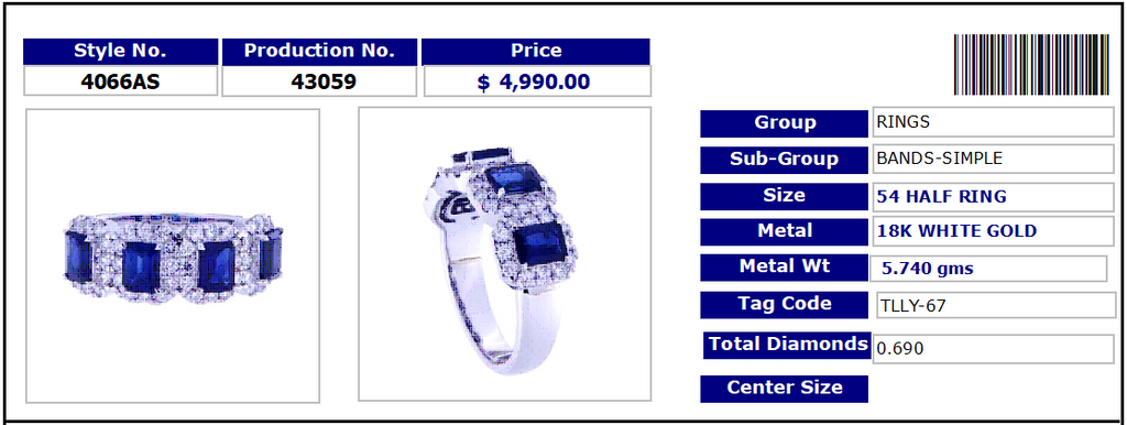 Haloed Sapphires Half Ring