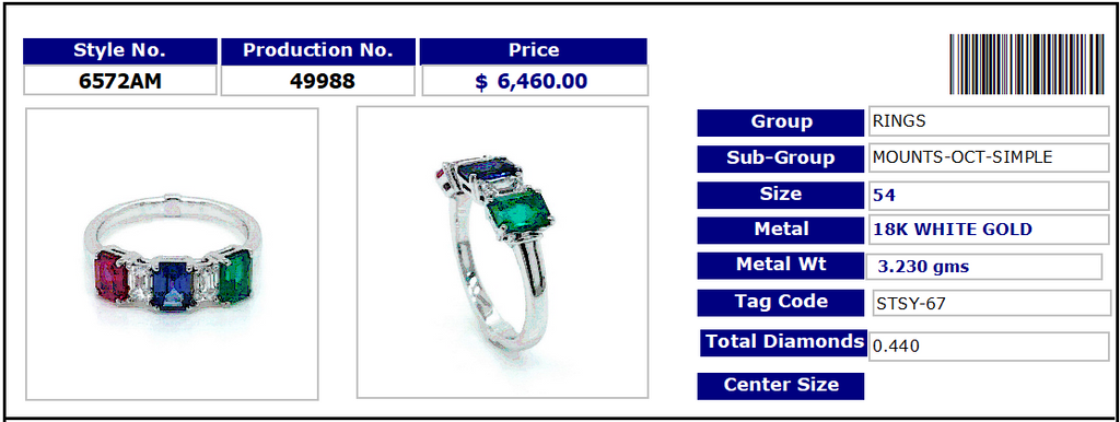 Big Three Stones Classic Ring