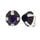 Black Diamond & Amethyst Fantasy Earring