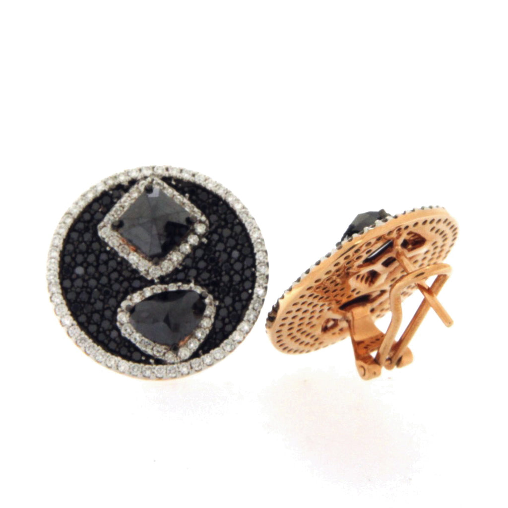 One of a Kind Black Diamond Fancy Earring 1619EBO16119