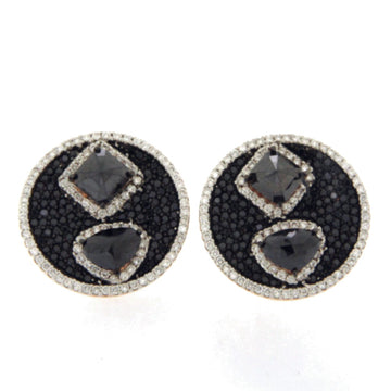 One of a Kind Black Diamond Fancy Earring 1619EBO16119