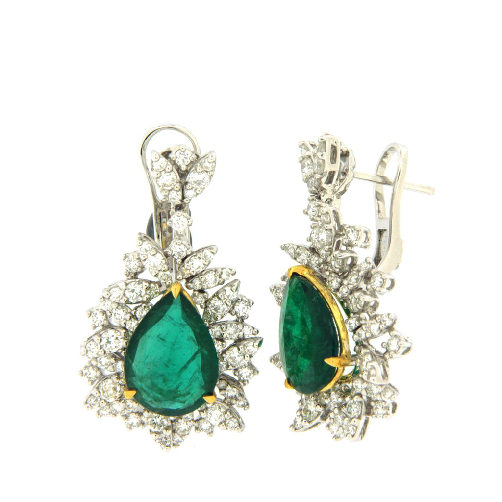 Exclussive Pear Emerald Earring 2106EE24722