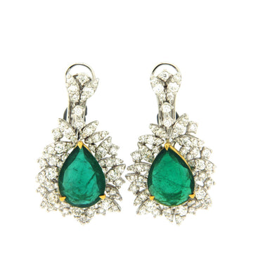 Exclussive Pear Emerald Earring 2106EE24722