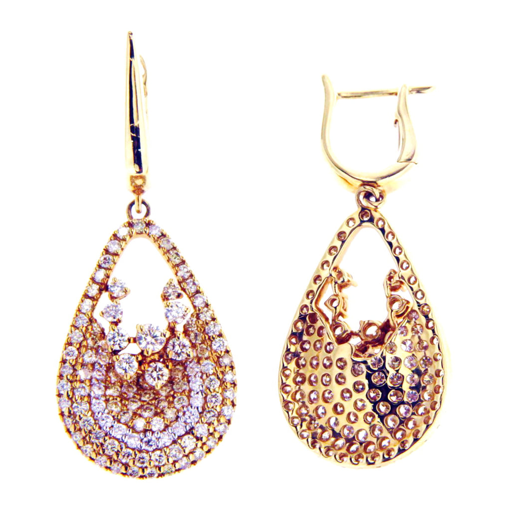 Combo of White & Yellow Diamond Party Earrings 2242EY27798