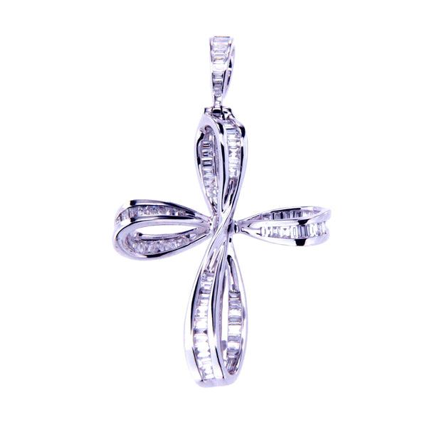 Floral Cross Pendant 2432PD25915