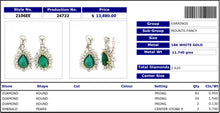 Exclussive Pear Emerald Earring 2106EE24722